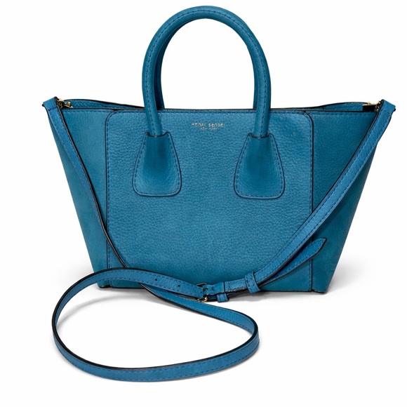henri bendel Handbags - Henri Bendel Nubuck Teal Satchel - Luxe Edition 💎RARE💎